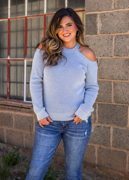 Happy Thoughts Cold Shoulder Top