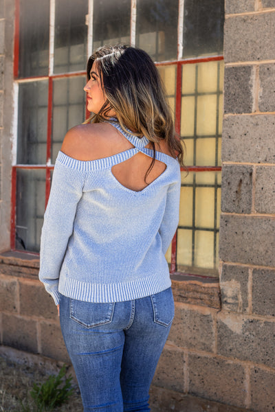 Happy Thoughts Cold Shoulder Top