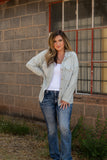 Take A Look Gray Flap Shacket