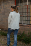 Take A Look Gray Flap Shacket