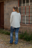 Take A Look Gray Flap Shacket