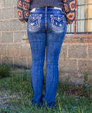 Living With Stitches Bootcut Jean~ Miss Me