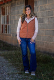 Reach Out Corduroy Vest- Ginger