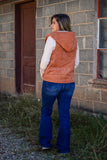 Reach Out Corduroy Vest- Ginger