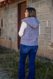 Reach Out Corduroy Vest- Blue Grey