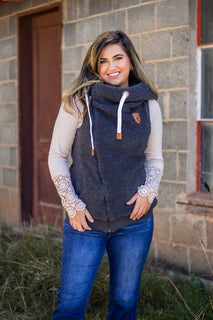 Zoe Sherpa Vest Wanakome Love on a Hanger
