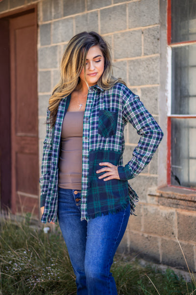 Mixed Emotions Plaid Top