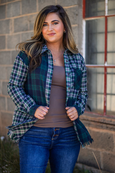 Mixed Emotions Plaid Top