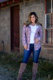 Never Left Behind Plaid Top