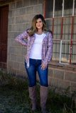 Never Left Behind Plaid Top