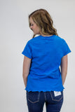 Gwen Baby Tee- Electric Blue