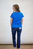 Gwen Baby Tee- Electric Blue