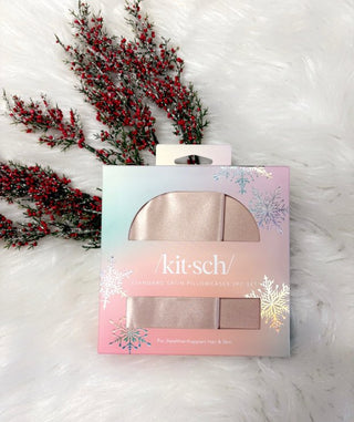 Holiday Standard Pillowcase 2pc- Blush