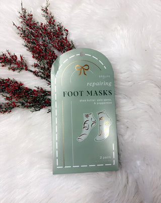 Holiday Foot Mask with Palo Santo & Peppermint