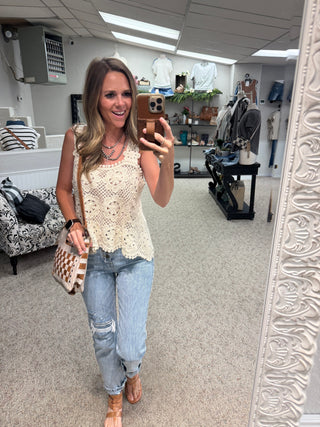 Kimmie Saige High Rise Straight Jean