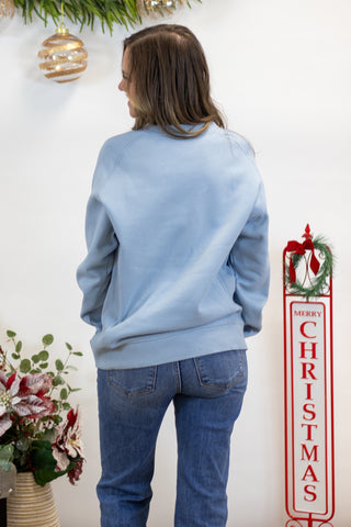 Josey Pullover- Ash Blue