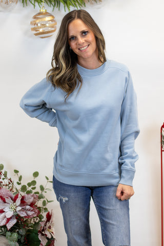 Josey Pullover- Ash Blue