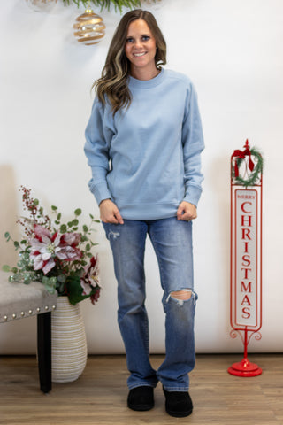 Josey Pullover- Ash Blue