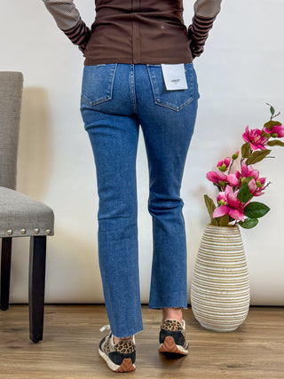 Jessi High Rise Slim Straight Jean