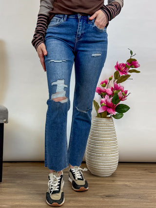 Jessi High Rise Slim Straight Jean