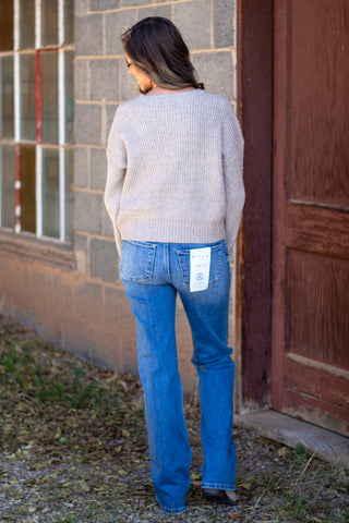 Jessi Knit Lace Bow Sweater