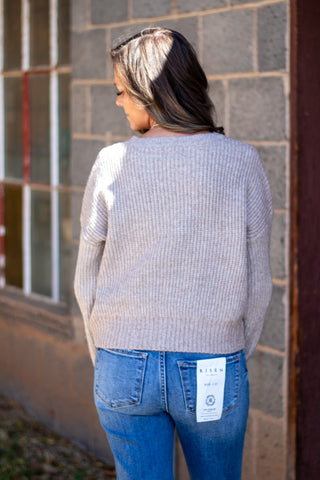 Jessi Knit Lace Bow Sweater