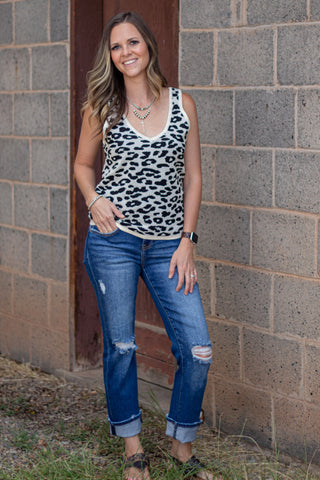 Jessica Leopard Tank