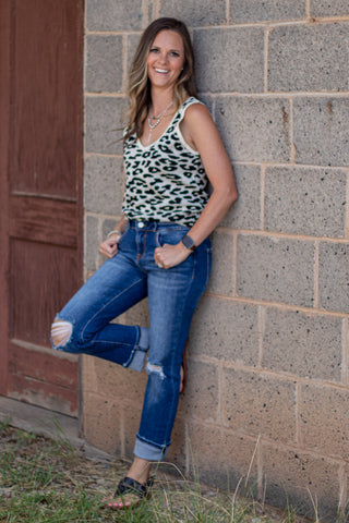 Jessica Leopard Tank