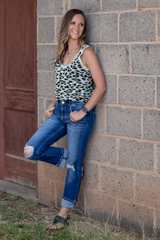 Jessica Leopard Tank