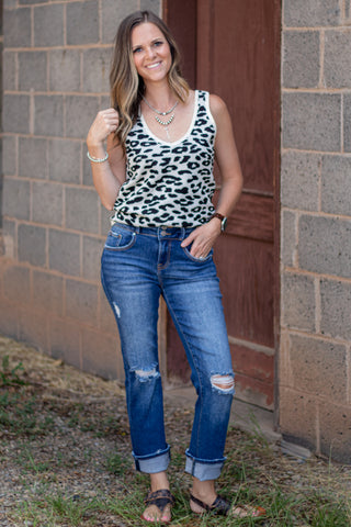 Jessica Leopard Tank