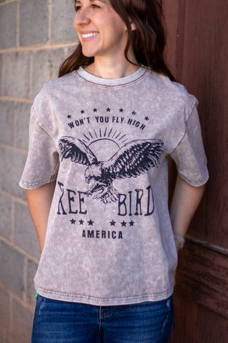 Jolene Mineral Washed Graphic Tee