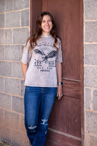Jolene Mineral Washed Graphic Tee