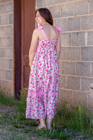 Kea Floral & Lace Maxi Dress