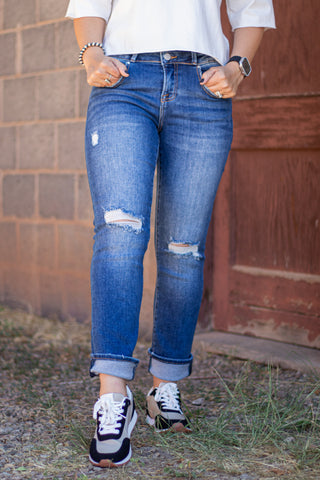 Lainey High Rise Straight Jean~ Risen