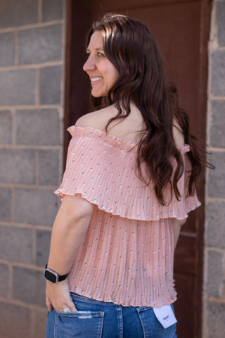 Lenny Accordian Off The Shoulder Top