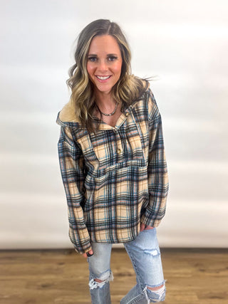 Lorelai Plaid Pullover Hoodie