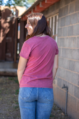 Mark Me Basic Tee- Crimson