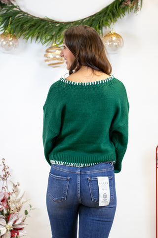 Merry Sweater- Hunter Green