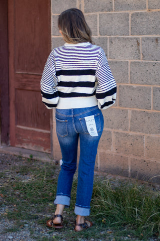 Multi Stripe Knitted Sweater