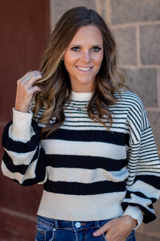 Multi Stripe Knitted Sweater