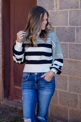 Multi Stripe Knitted Sweater