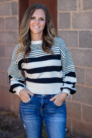 Multi Stripe Knitted Sweater