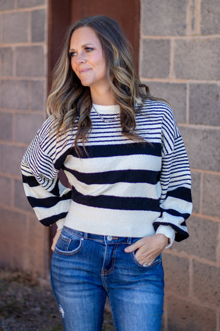 Multi Stripe Knitted Sweater