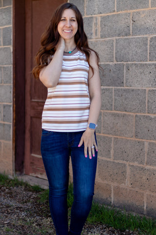 Only The Best Striped Tank