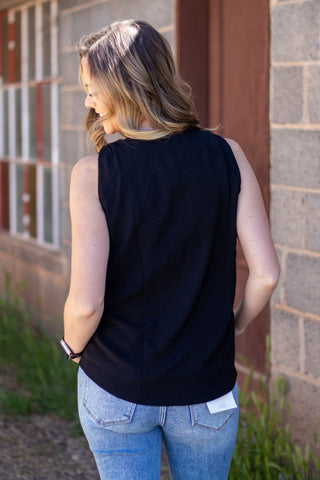 Raelynn V-Neck Knotted Tank Top