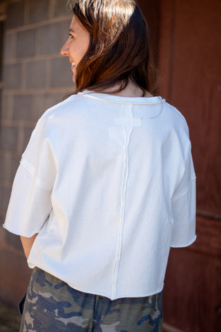 Regan Raw Hem Tee
