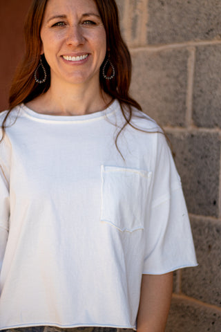 Regan Raw Hem Tee