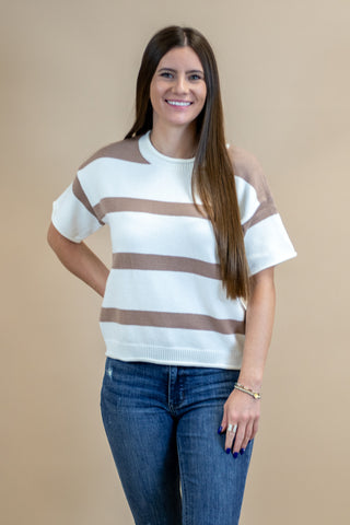 Right On Time Striped Top