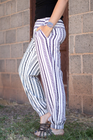 Rossie Striped Drawstring Pants