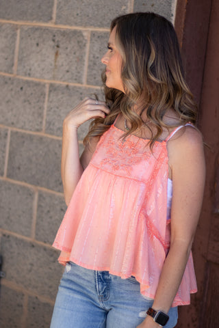 Stay Stunning Scalloped Tank
